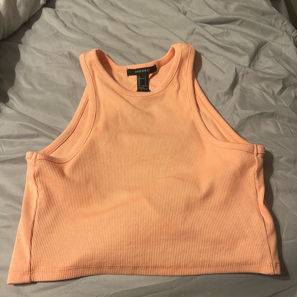 Women’s orange crop top forever 21